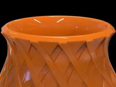 safeen s wicker vase 3D print model