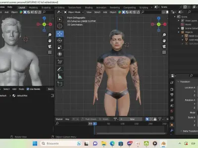 X2 MALE AVATAR BASED IN AVATURN - S Y - edition FREE CHARACTER Free low-poly 3D model