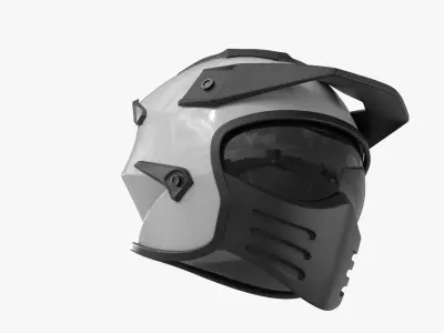 Full helmet for car and bike 3D model