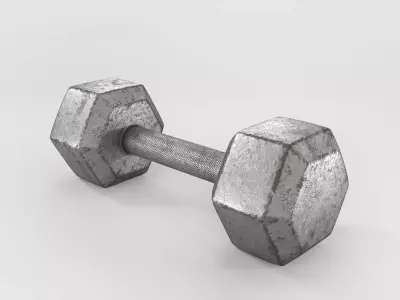Dumbbell metal 3D model