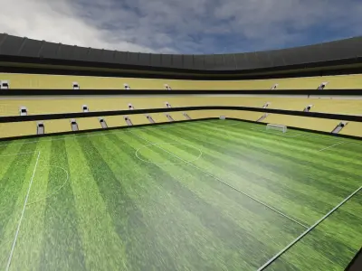 Football Stadium Low-poly 3D model