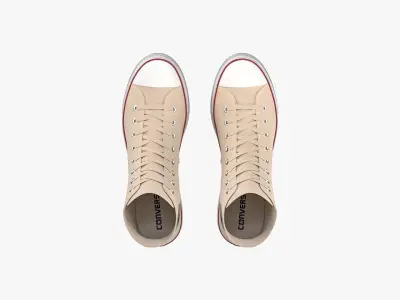Chuck Taylor All Star Lift Platform High Top Cream 3D model