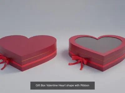 Gift Box with Ribbon 3D Model Collection