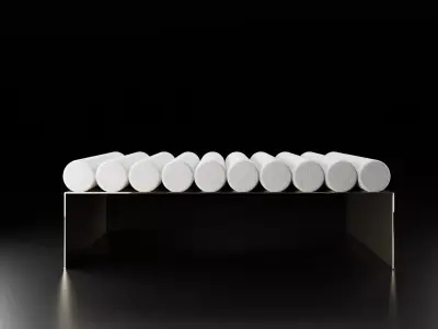 Modern couch 3D model
