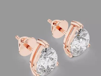 Diamond Earrings  3D print model