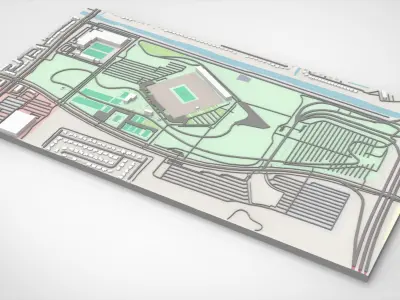 Miami International Speedway Florida United States 3D model