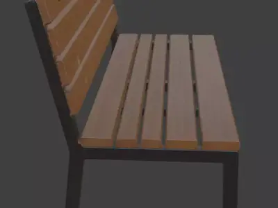 Park Bench 3D Model 3D model
