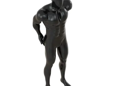 Male abstract mannequin 154 3D model