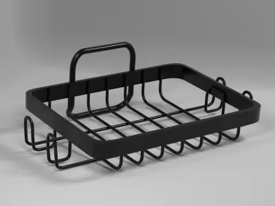 Metal soap holder 3D model