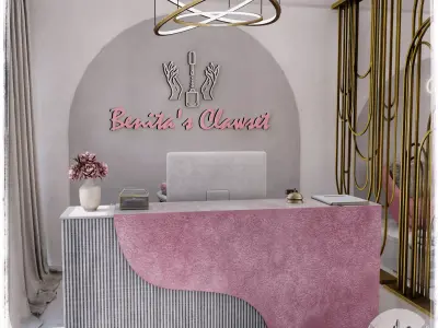 Benitas Clawset Nail Salon Blender Scene 3D model