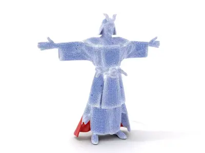 Samurai Warrior Armor model pack Low-poly 3D model