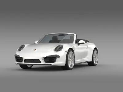 Porsche 911 Carerra 4S Cabrio 2013 3D model