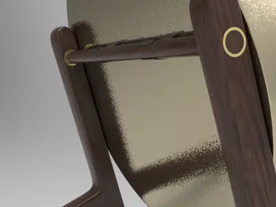 Task Table Mirror Low-poly 3D model