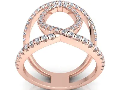 luxury Fancy Ring 56 3D print model