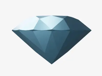 Diamond 3D Model Free low-poly 3D model