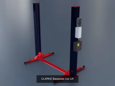 Exclusive Collection of Equipment and Tools for a Car Garage 3D Model Pack