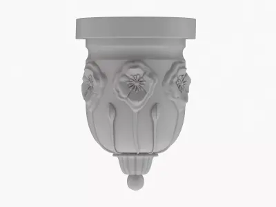Scroll Corbel 36 3D model