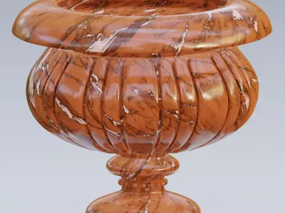 Garden urn planter07 3D model