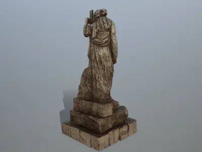 statue 5 Low-poly 3D model
