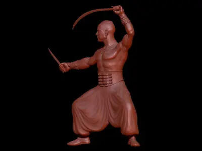 Cossack statue model 3D print model