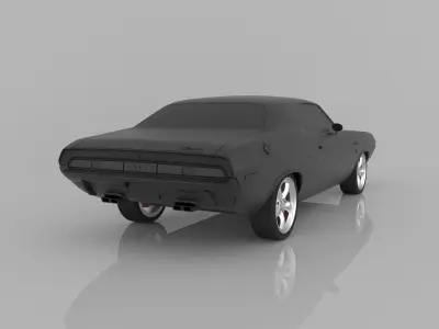 Dodge Challenger 1970 3D Model Ready to Print STL File 3D print model