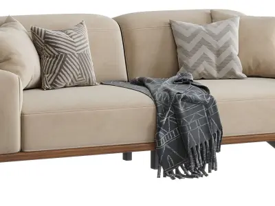 Heather Three Seater Sofa 3D model