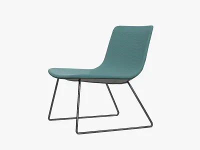 PATO LOUNGE SLEDGE-MODEL 4372 Chrome v-01 Low-poly 3D model