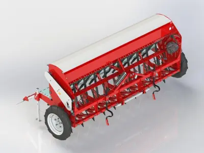 WG 1025 - Variator seed drill 3D model