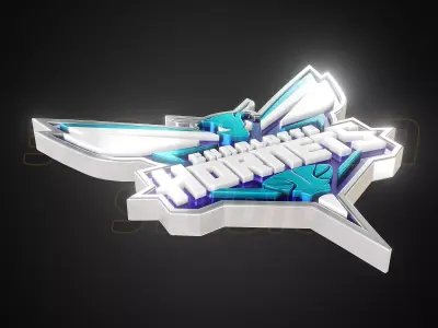 Charlotte Hornets logo - Cinematic - 3D print 3D model