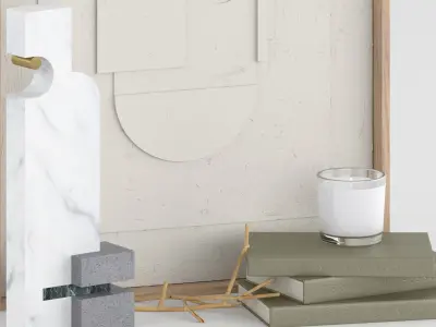 Decorative Set no 06 3D model