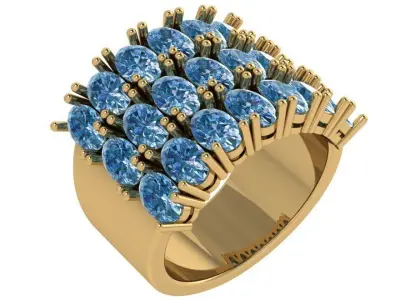 Oval Cut Band 4522 3D print model