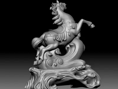 Horse Statue 3D model