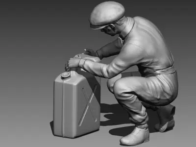 CAR MECHANIC VINTAGE 3D print model