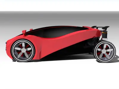 PivotConcept futuristic car Free 3D model