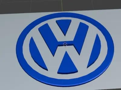 Volkswagen Logo 3D model 3