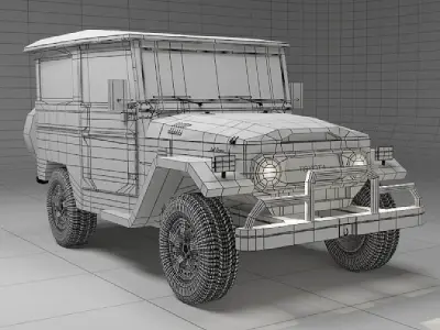 Toyota R-15  Free low-poly 3D model