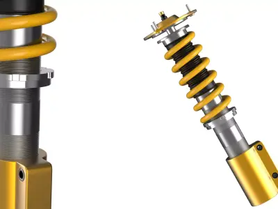 Coilovers for audi 3D model