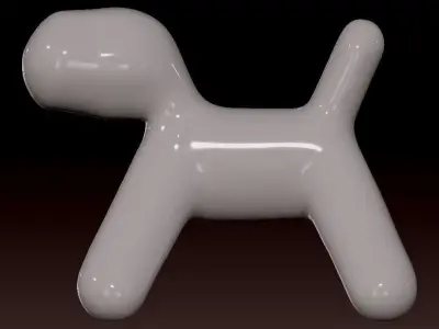 Dog Statue Resin  Home Decoration Soft Craft Gift - 3D print 3D print model