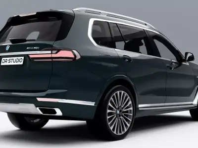 BMW X7 xDrive40i 2019 Low-poly 3D model