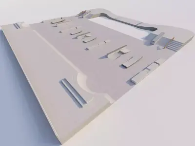 Skatepark-Skate Park PACK  3D model