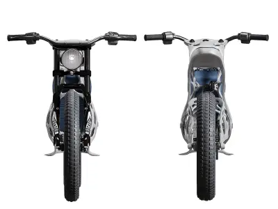 Light Rider World first 3d printed motorcycle Low-poly 3D model