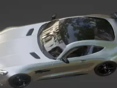MercedesCar Low-poly 3D model