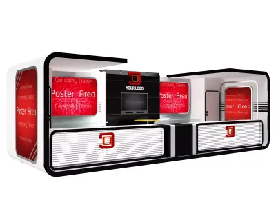 Booth Exhibition Stand a437b 3D model