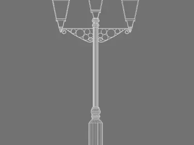 Streetlight PACK Low-poly 3D model