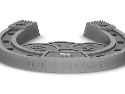 Horseshoe coin 3D print model