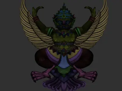 Garuda Emblem Bas-relief  3D print model