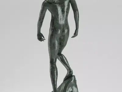 Auguste Rodin The Shade 3D model