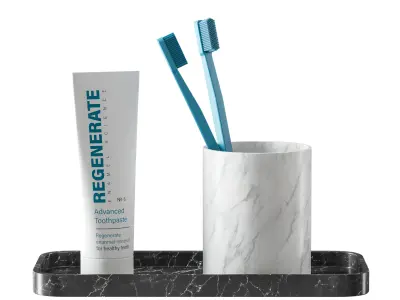 Bathroom Decorative Set 3D model