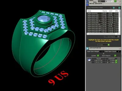Luxury Men Rings Designs 6MR083 3D print model