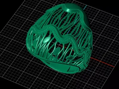 fusion gold ring luxury 3D print model buy